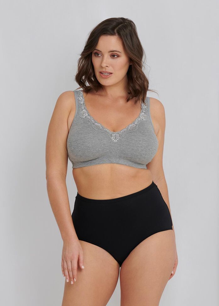 Shop Lounge Bra Sizes 16 18 in grey in sizes 12 to 24 Taking Shape