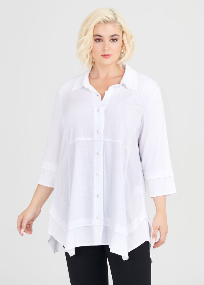 Shop Plus Size Gallery Natural Shirt in White | Taking Shape AU