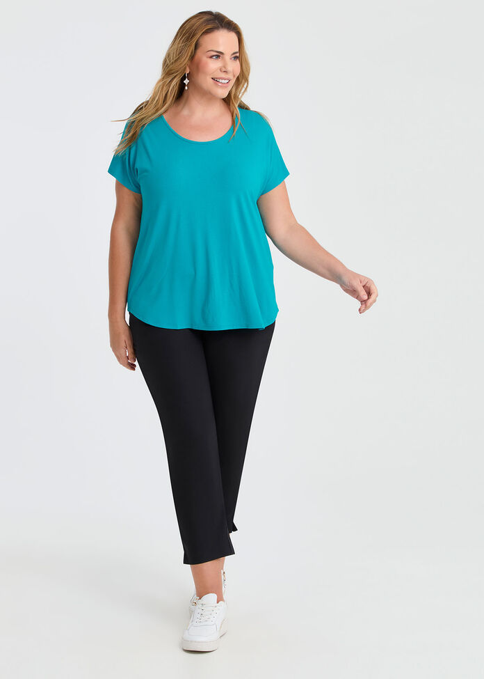 Natural Round Neck Everyday T-shirt, , hi-res