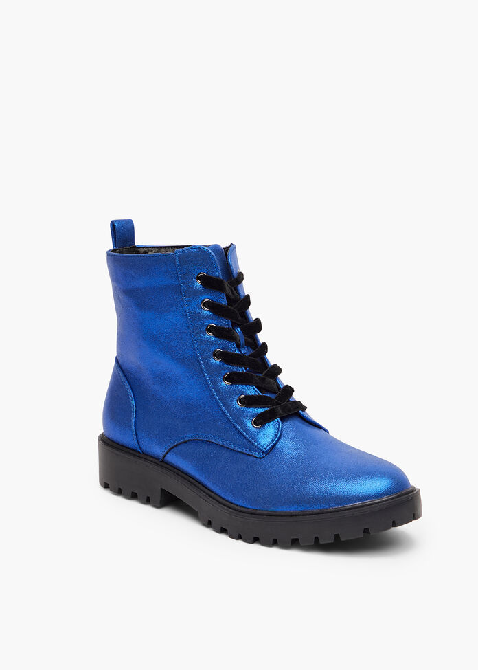 Sparkly Lace Up Boot, , hi-res
