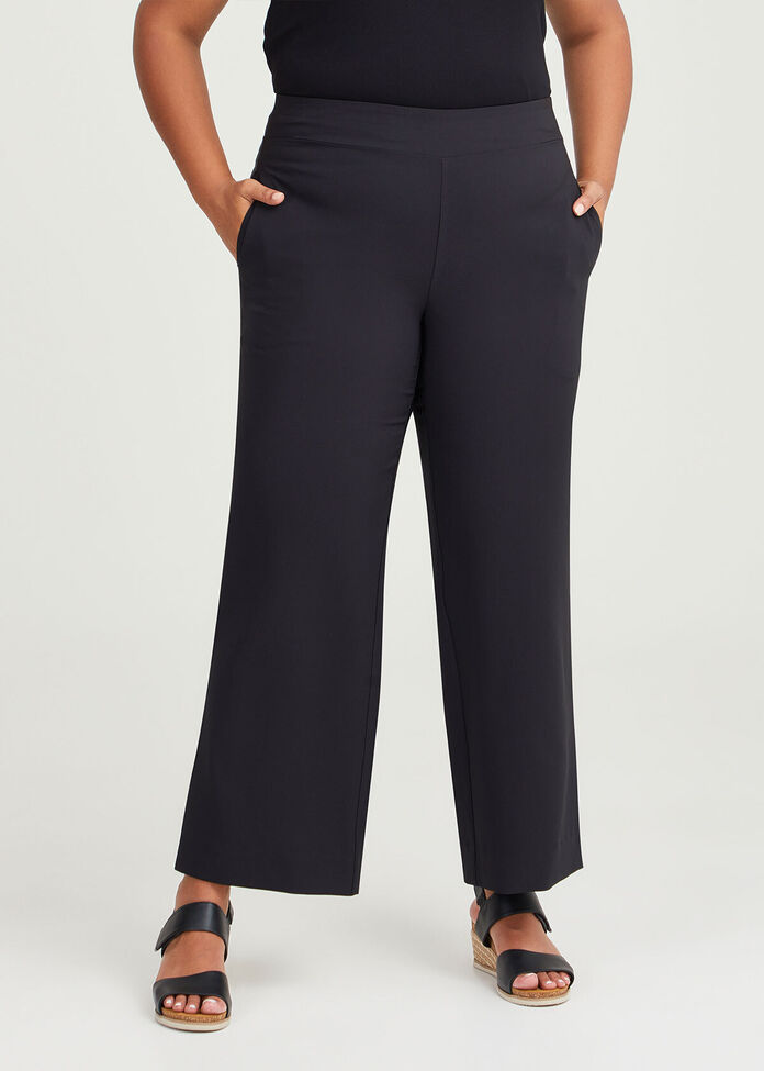 Shop Plus Size Lucille Wide Leg Pant in Black | Taking Shape AU