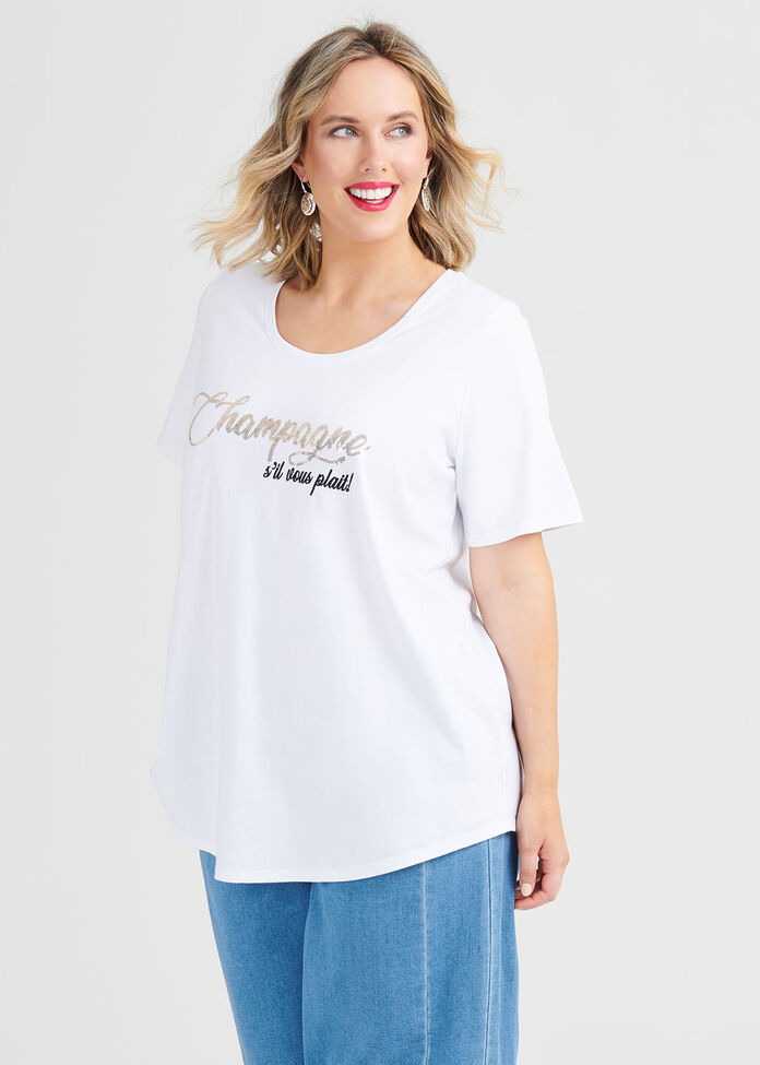 Organic Champagne Top, , hi-res
