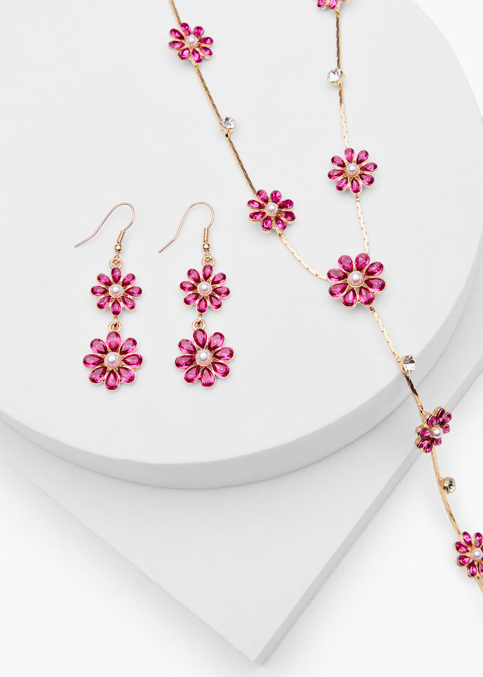 Delicate Flower Earrings, , hi-res