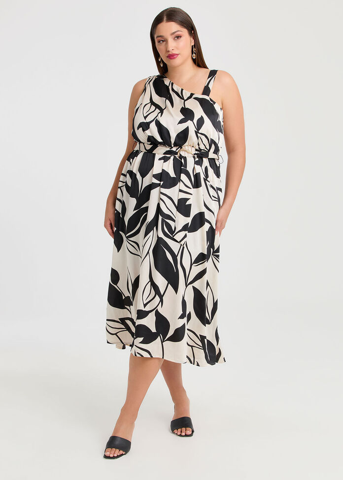 Shop Plus Size Athena One Shoulder Dress, Multi | Taking Shape UK