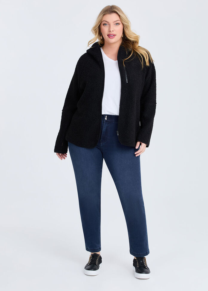 Teddy Hooded Jacket, , hi-res