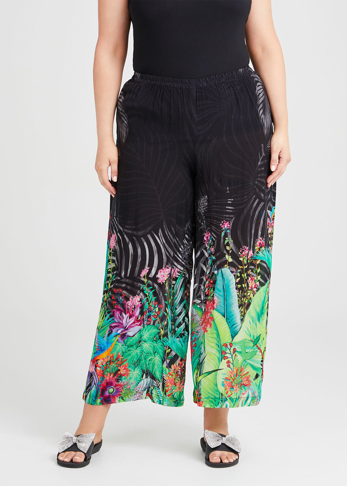 Plus Size Wide Leg Pants and Coulottes 