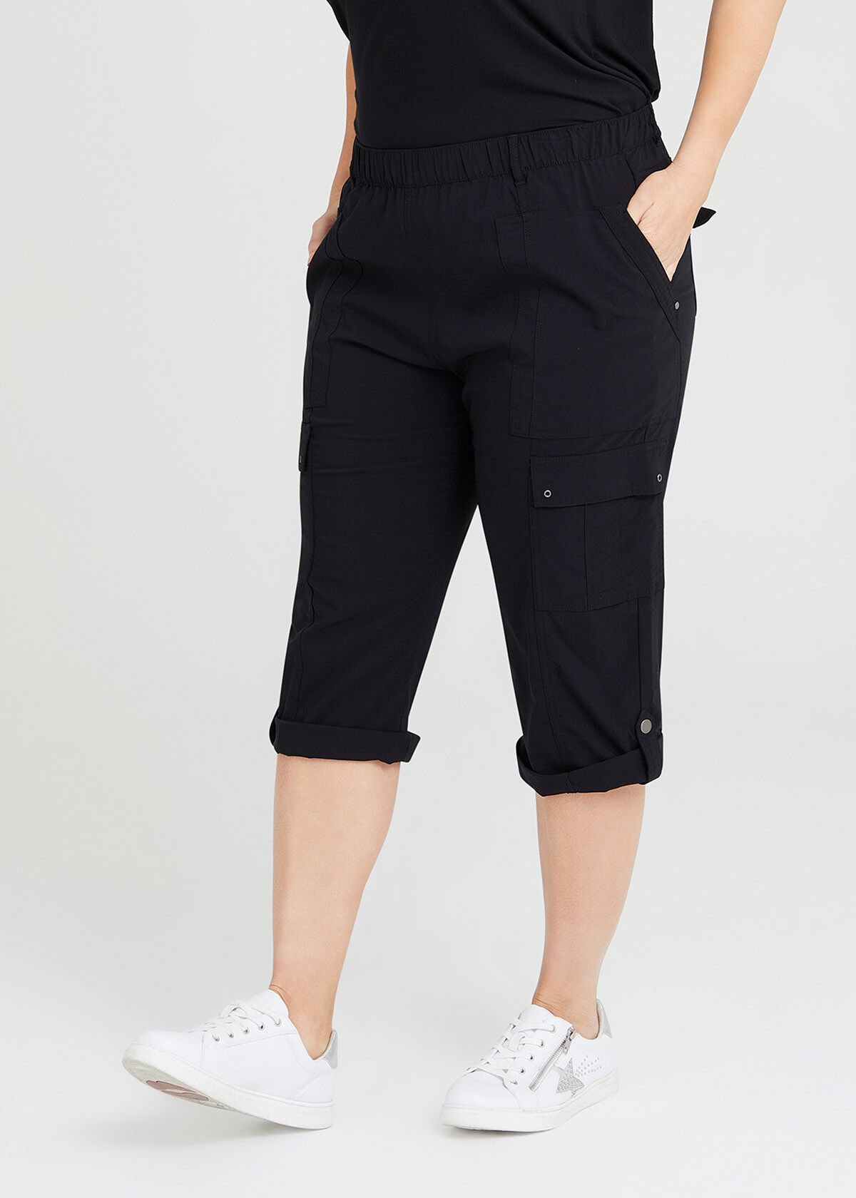 Plus size womens capri pants hot sale
