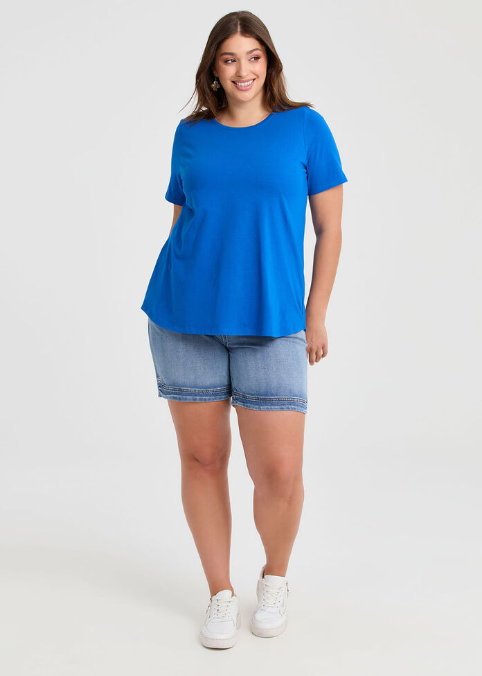 Australian Cotton Crew Neck T-shirt, , hi-res