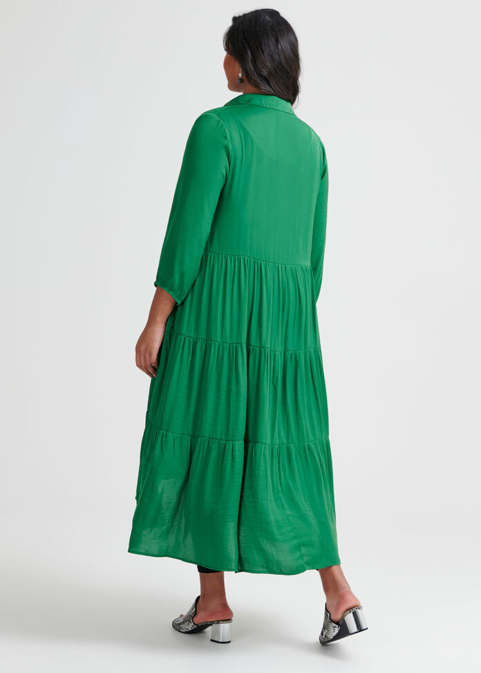 Luxe Bohemian Shirt Dress, , hi-res