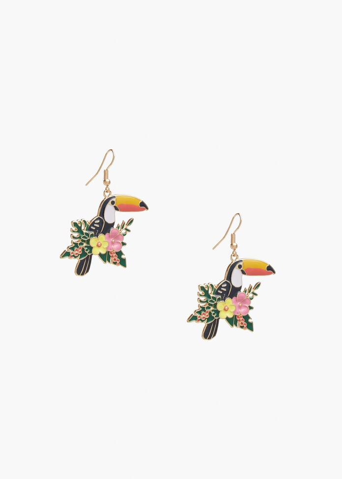 Toucan Earrings, , hi-res