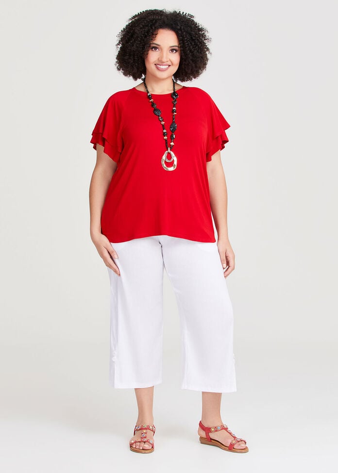 Shop Plus Size Bamboo Amira Top in Red | Sizes 12-30 | Taking Shape AU