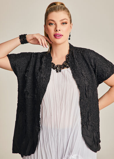 Plus Size Plisse Peplum Shirt