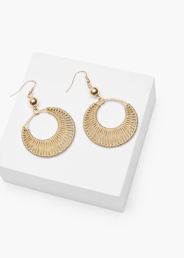 Rope Dangle Earrings, , hi-res