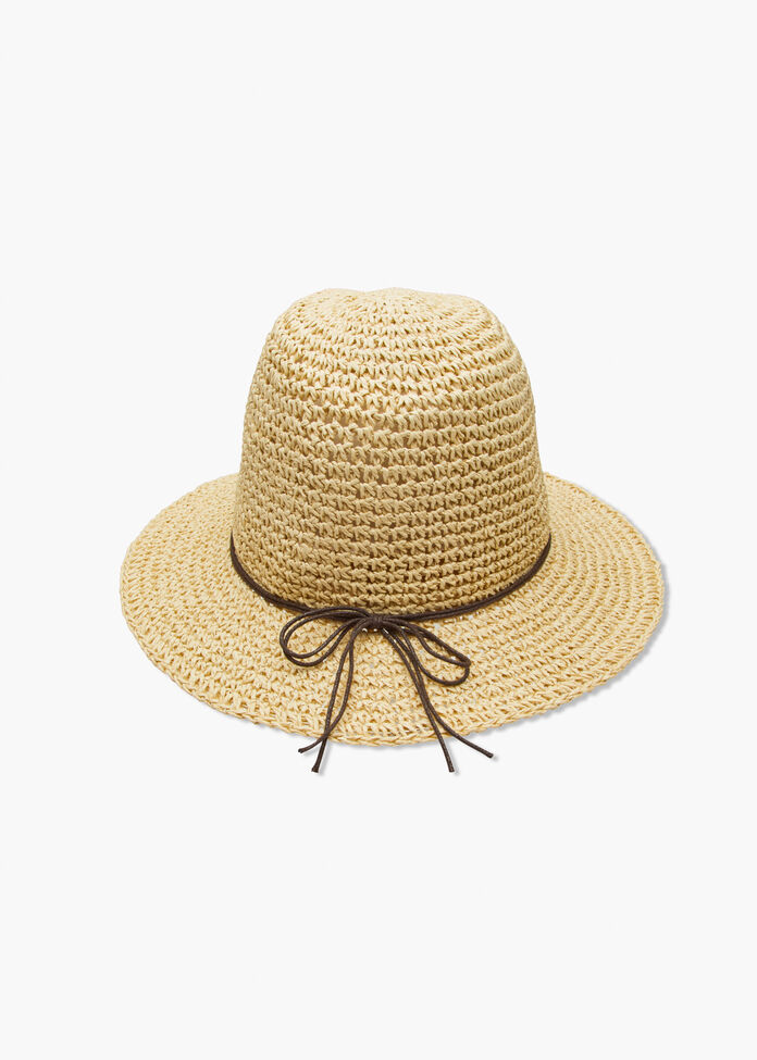 Easy Travel Natural Fedora Hat, , hi-res