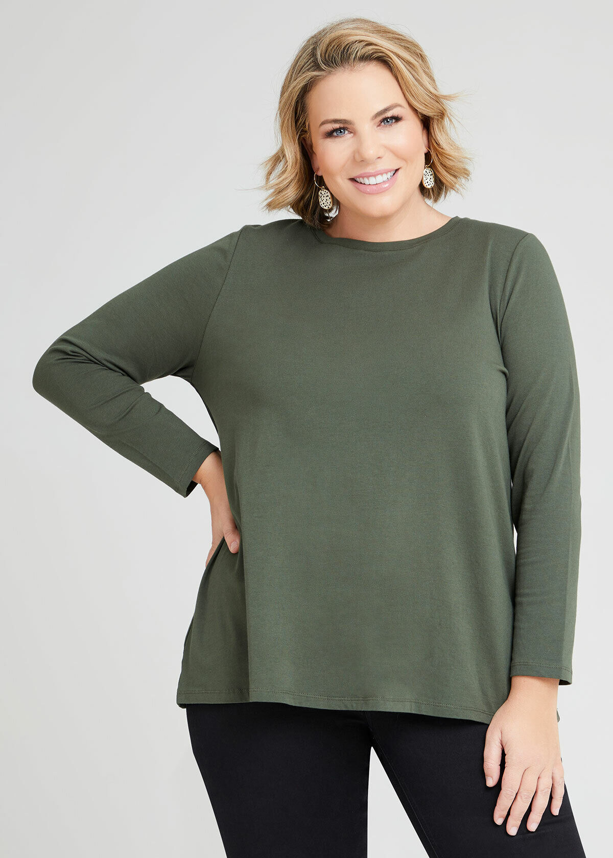 Plus Size Women's Long Sleeve Tops 