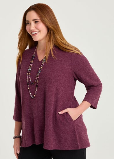 Plus Size Lola Melange Knit Tunic