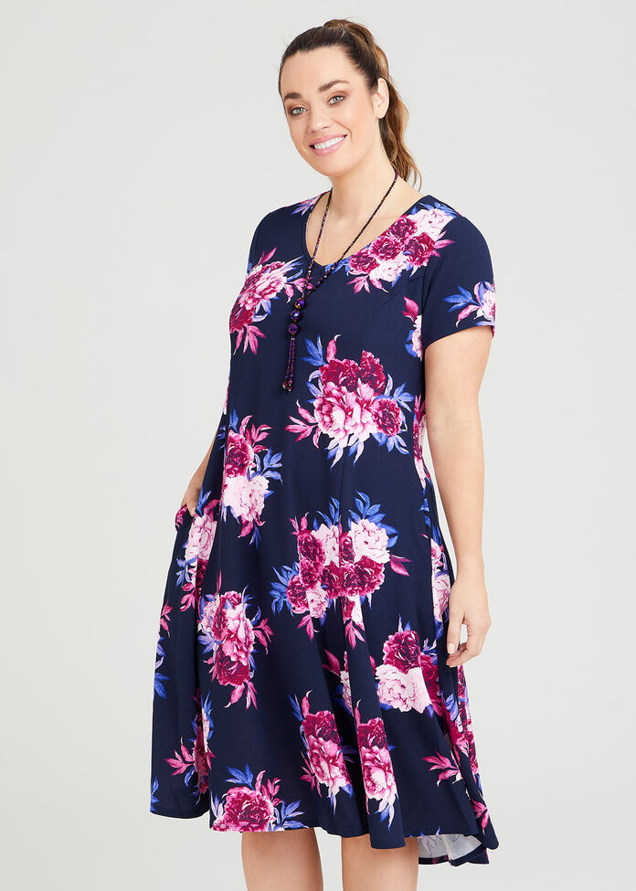 Shop Plus Size Poesy Floral Party Dress in Multi | Taking Shape AU