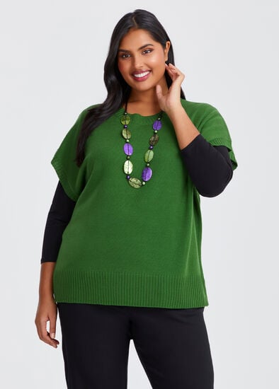 Plus Size Soft Touch Casual Vest