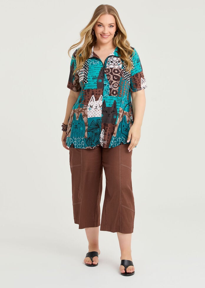 Kiki Kat Zip Collar Luna Tunic, , hi-res