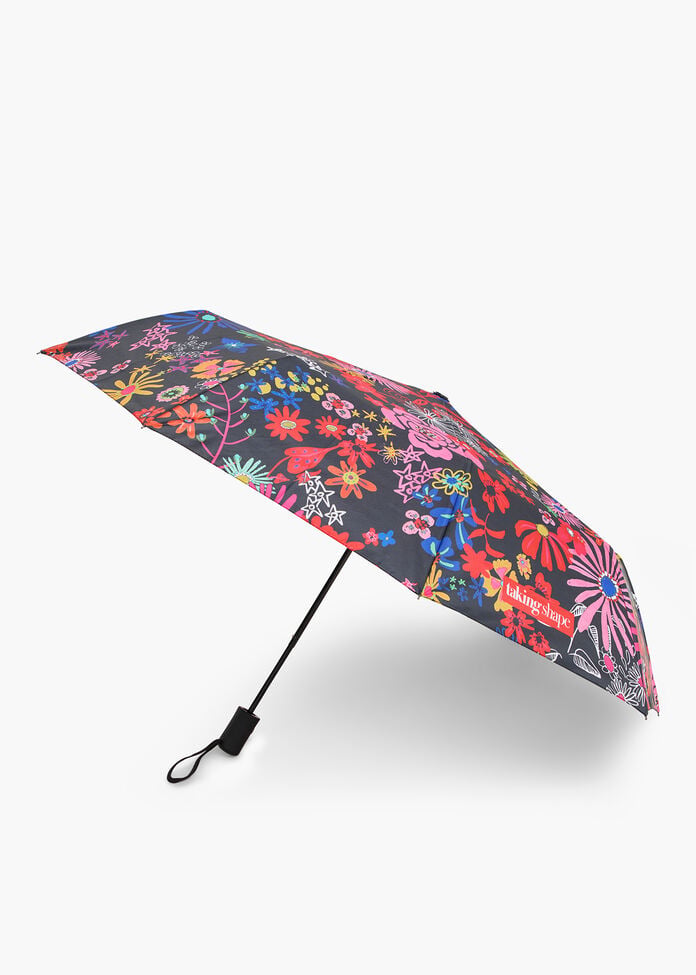 Printed Umbrella, FLORAL PRINT, hi-res