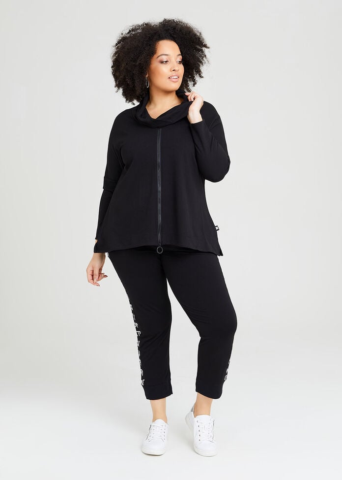 Shop Plus Size Bamboo Ponte Comfort Top in Black | Taking Shape AU