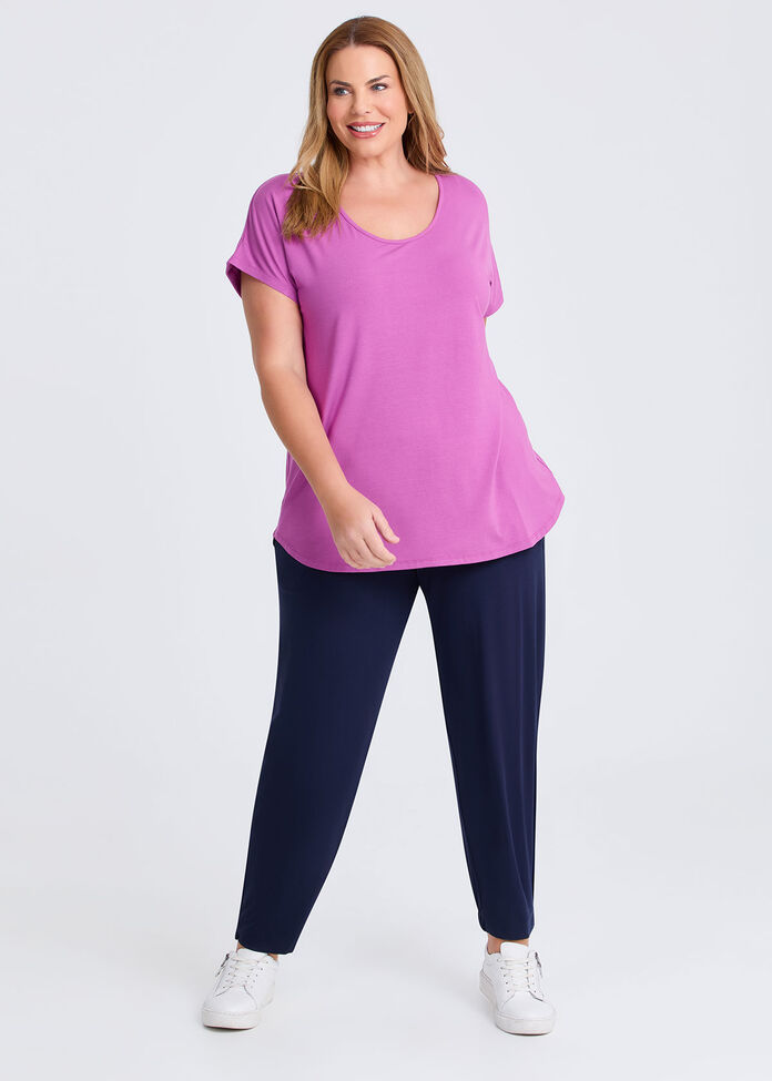 Natural Round Neck Everyday T-shirt, , hi-res