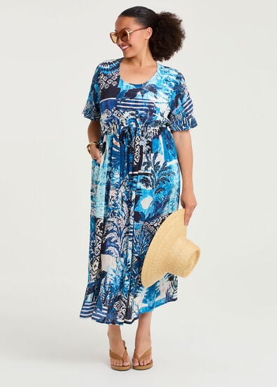 Plus Size Natural Nova Maxi Dress