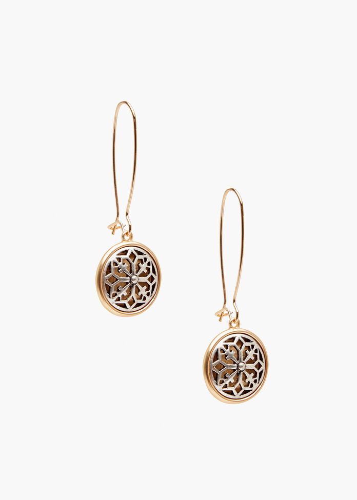 Filigree Drop Earrings, , hi-res