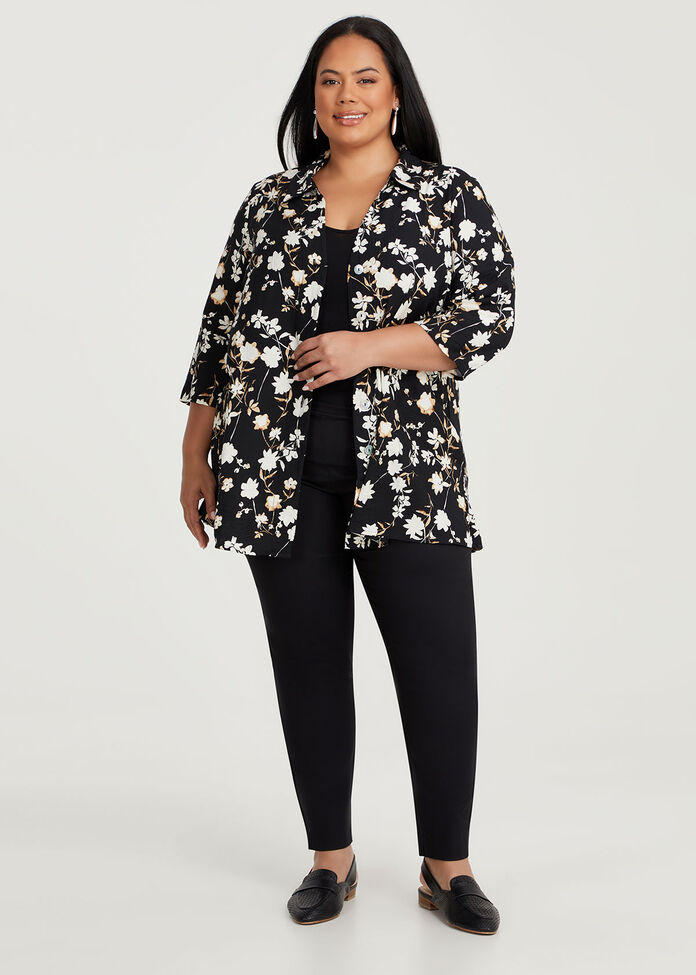 Sally Natural Shirt, BLACK PRINT, hi-res