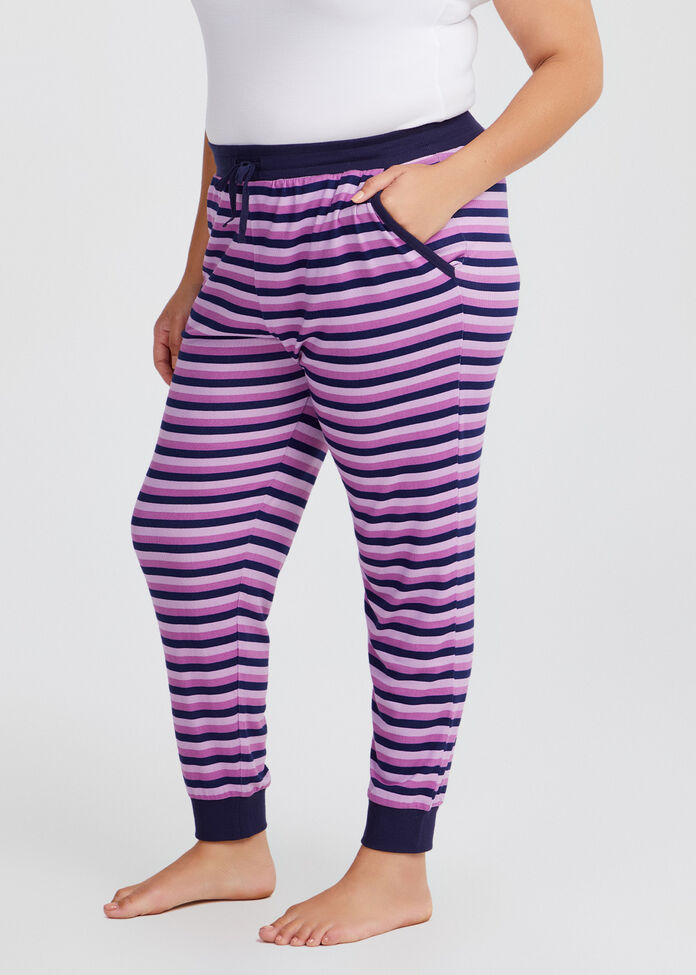 Lounge Stripe Cuff Pant, , hi-res