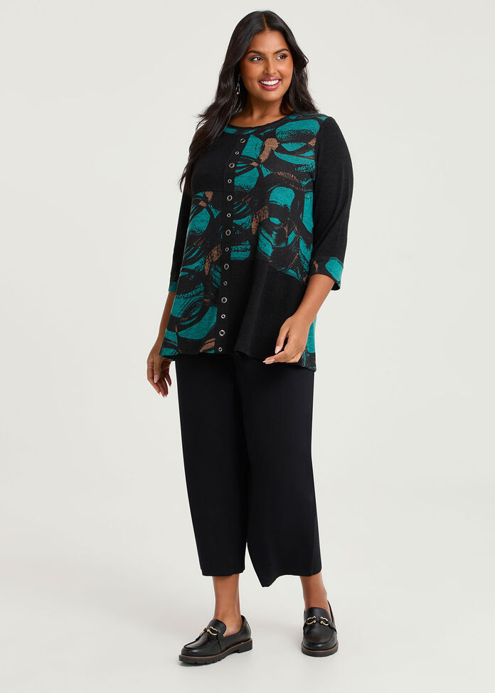 Swirl Spliced Snug Tunic, , hi-res