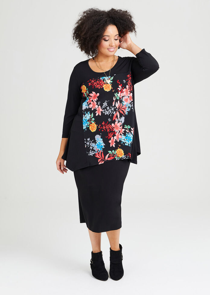 Spliced Bouquet Top, , hi-res