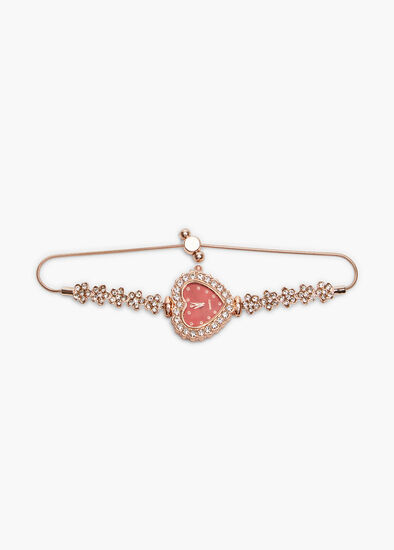 Plus Size Red Watch Heart Bracelet