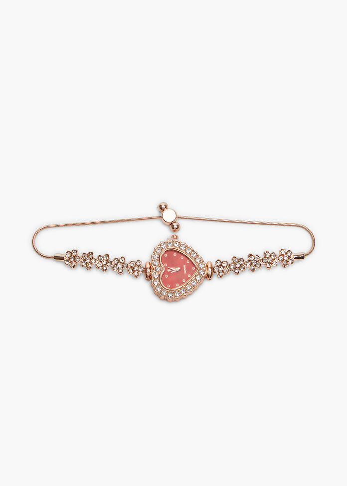 Red Watch Heart Bracelet, , hi-res
