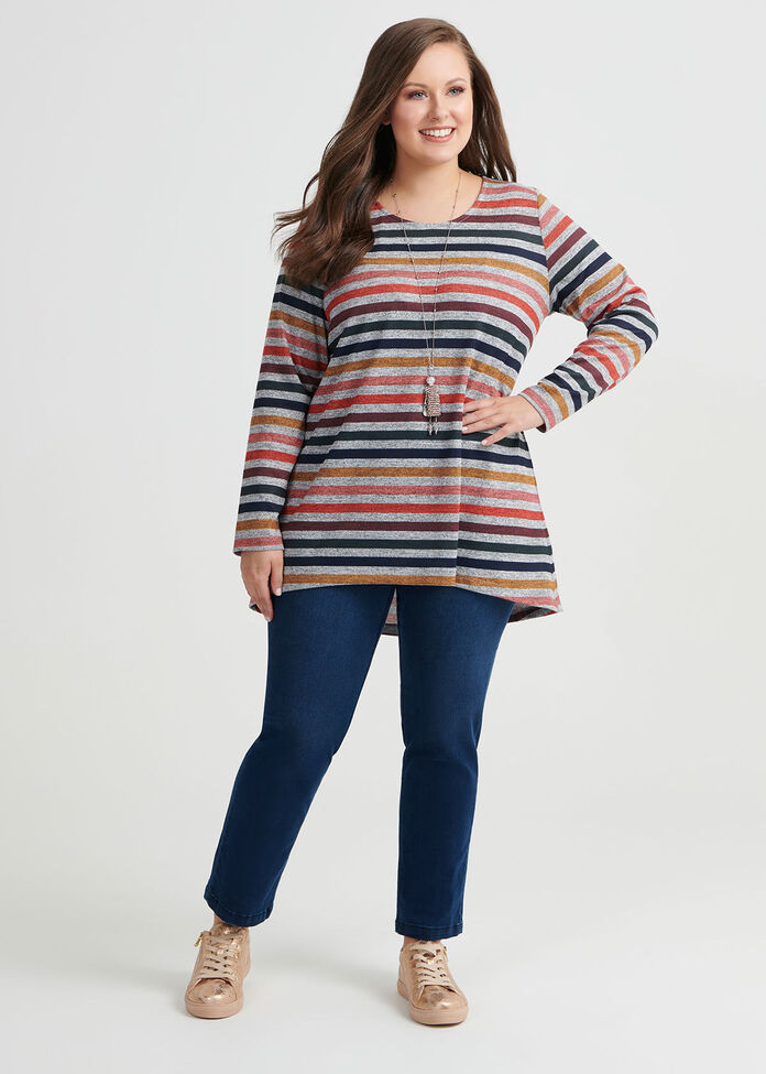 Multi Stripe Top, , hi-res