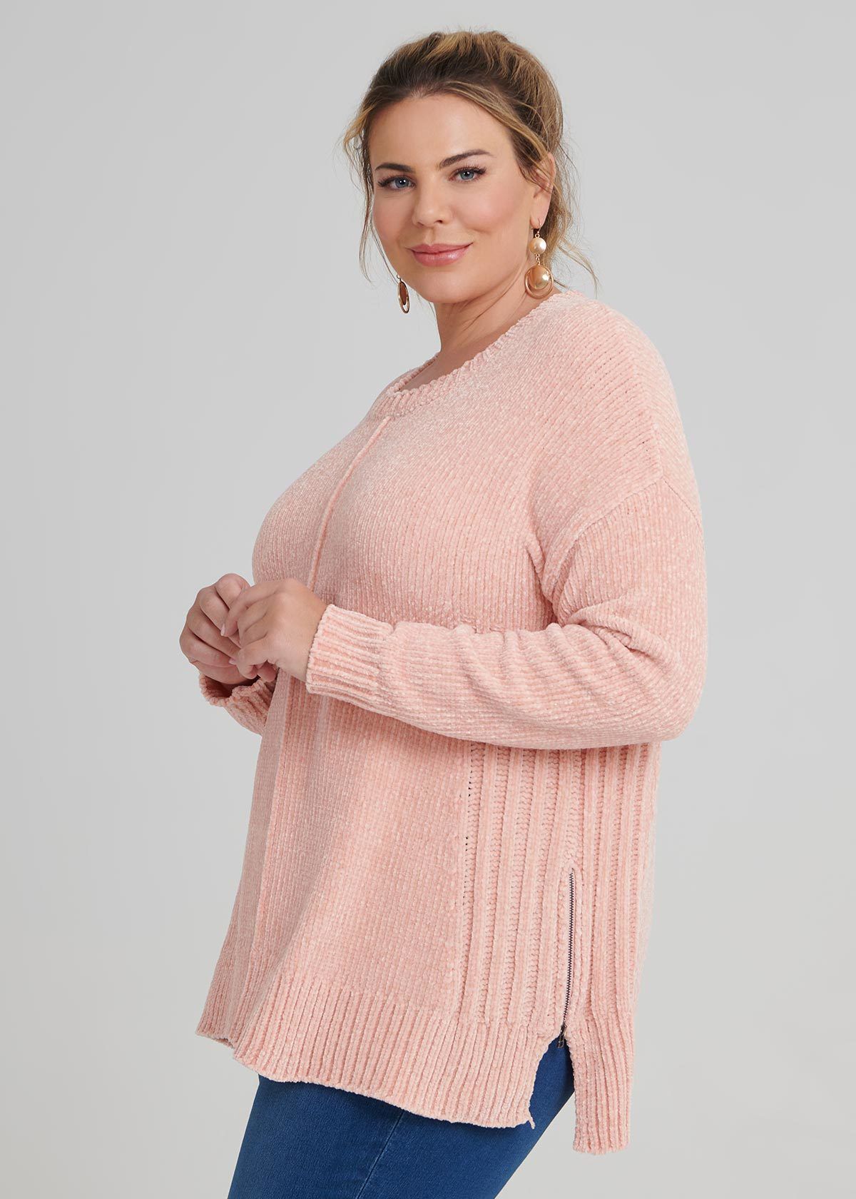 Chenille jumper plus size discount
