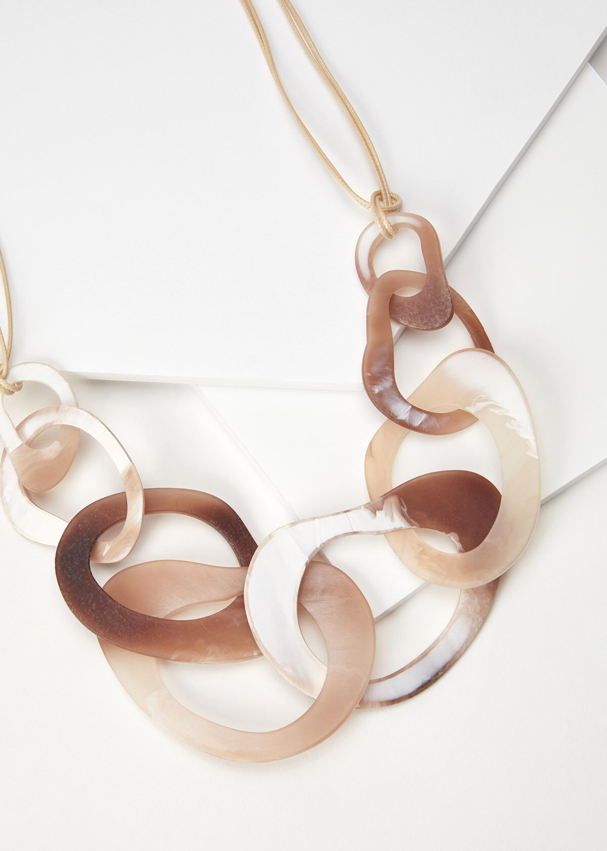 Resin link necklace sale