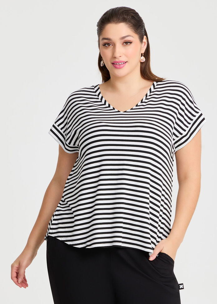Natural Del Sol Stripe Top, , hi-res