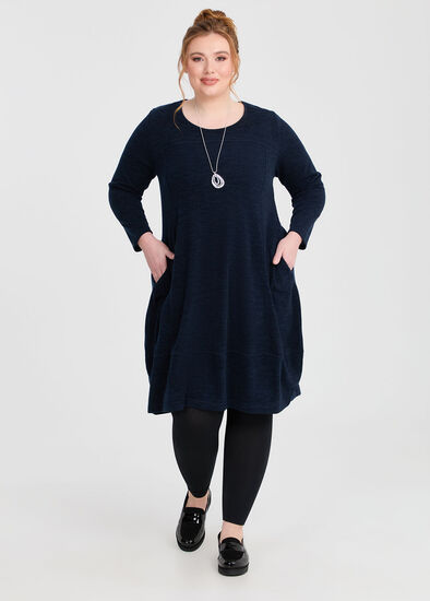Plus Size Long Sleeve Snug Dress