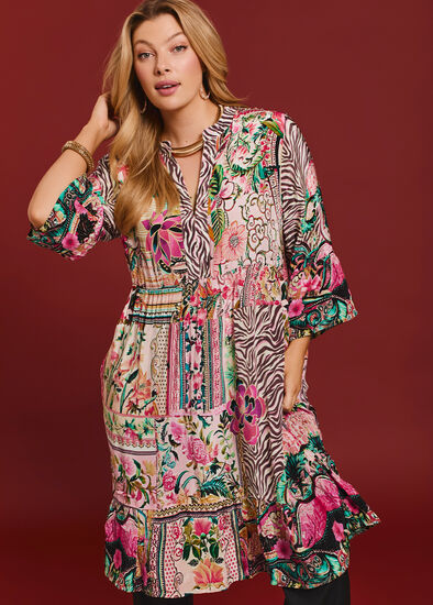 Plus Size Natural Brooke Dress