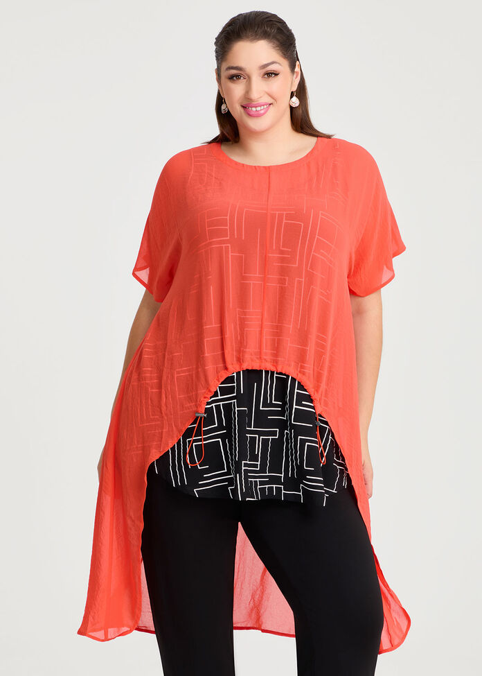 Chiffon Airlie Top, , hi-res