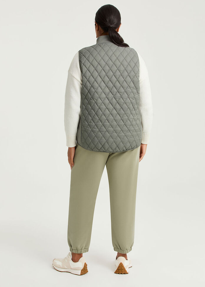 Luxe Touch Mix Quilted Vest, , hi-res