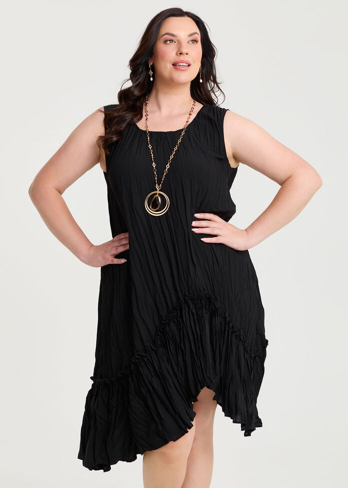 Plisse Tunic Dress, , hi-res