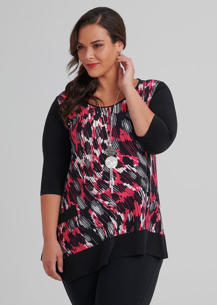 Shop Plus Size Red Vibes Top in Print | Taking Shape AU