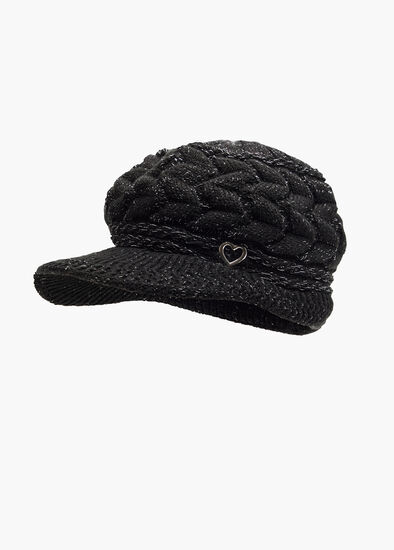 Lurex Thread Baker Boy Cap