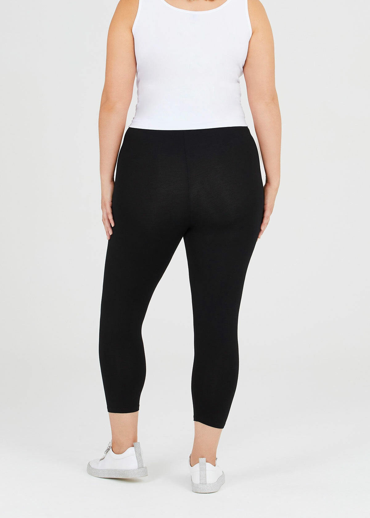 Shop Plus Size Bamboo Breezy 7 8 Legging in Black Taking Shape AU