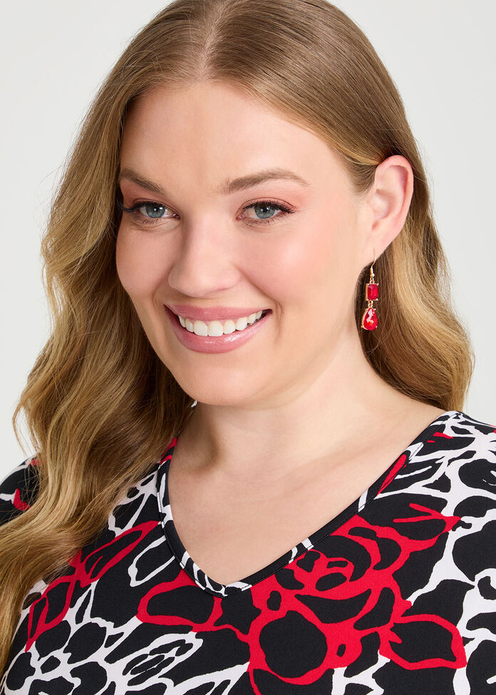 Jewel Drop Earrings, , hi-res