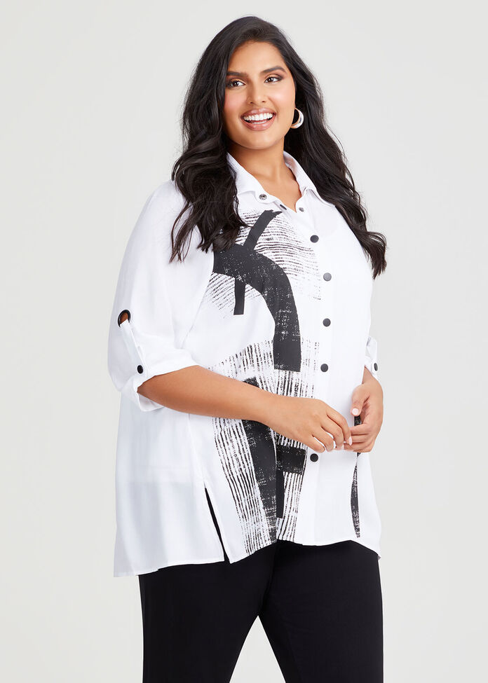 Bamboo White Haven Shirt, , hi-res