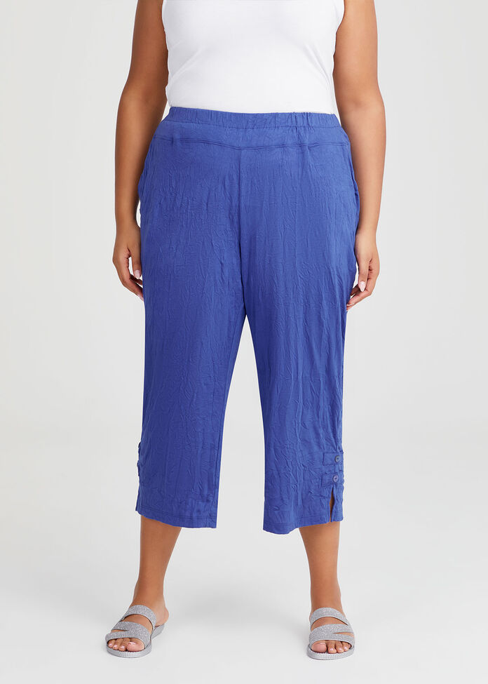 Ava Split Hem Crop Pant, , hi-res
