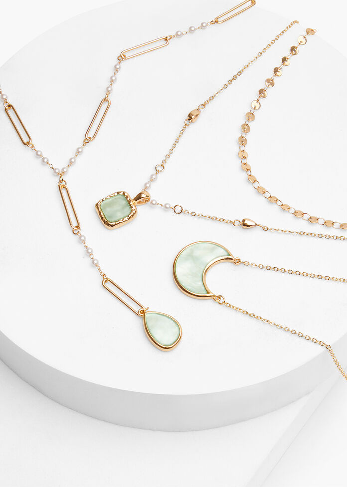 Multi Wear Moon Necklace, , hi-res